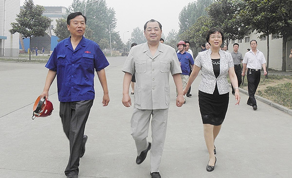 原河南省副省長劉新民-鄭州市委常委、組織部長高建慧在公司視察工作